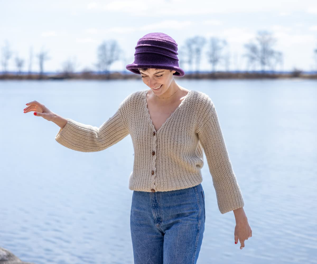 Scala Collezione Women's Boiled 100% Wool Cloche Hat - Image 6