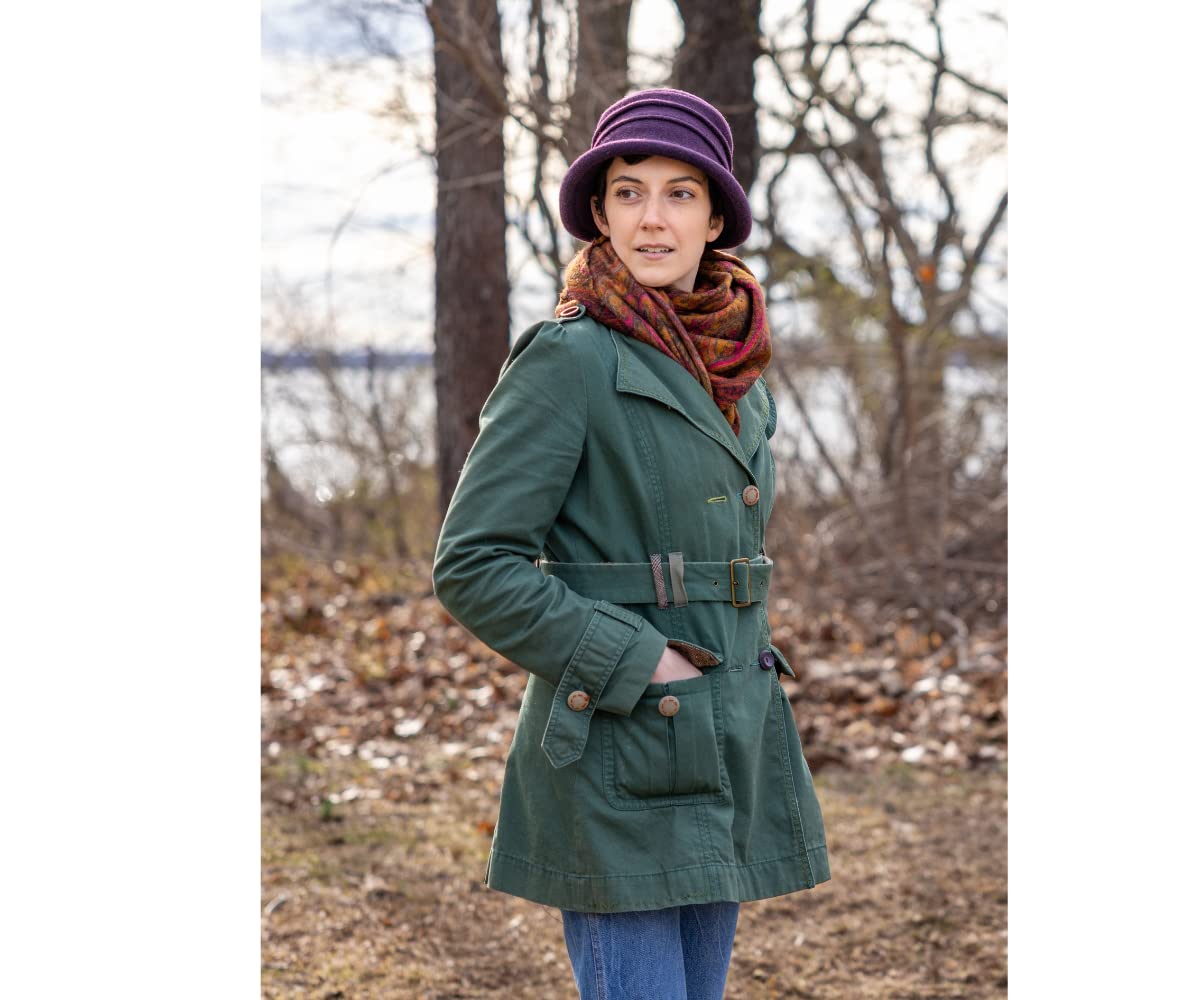 Scala Collezione Women's Boiled 100% Wool Cloche Hat - Image 7