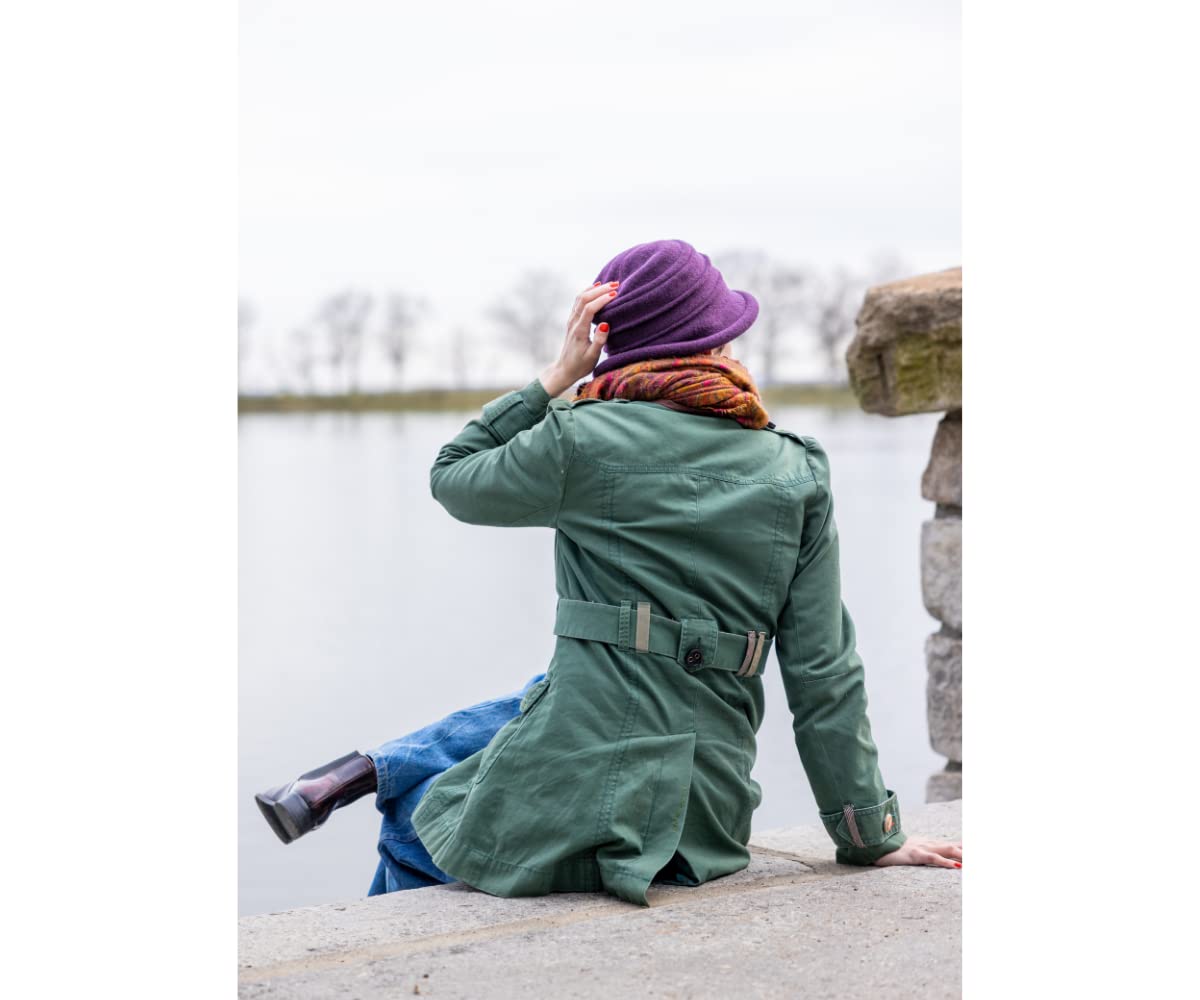 Scala Collezione Women's Boiled 100% Wool Cloche Hat - Image 8