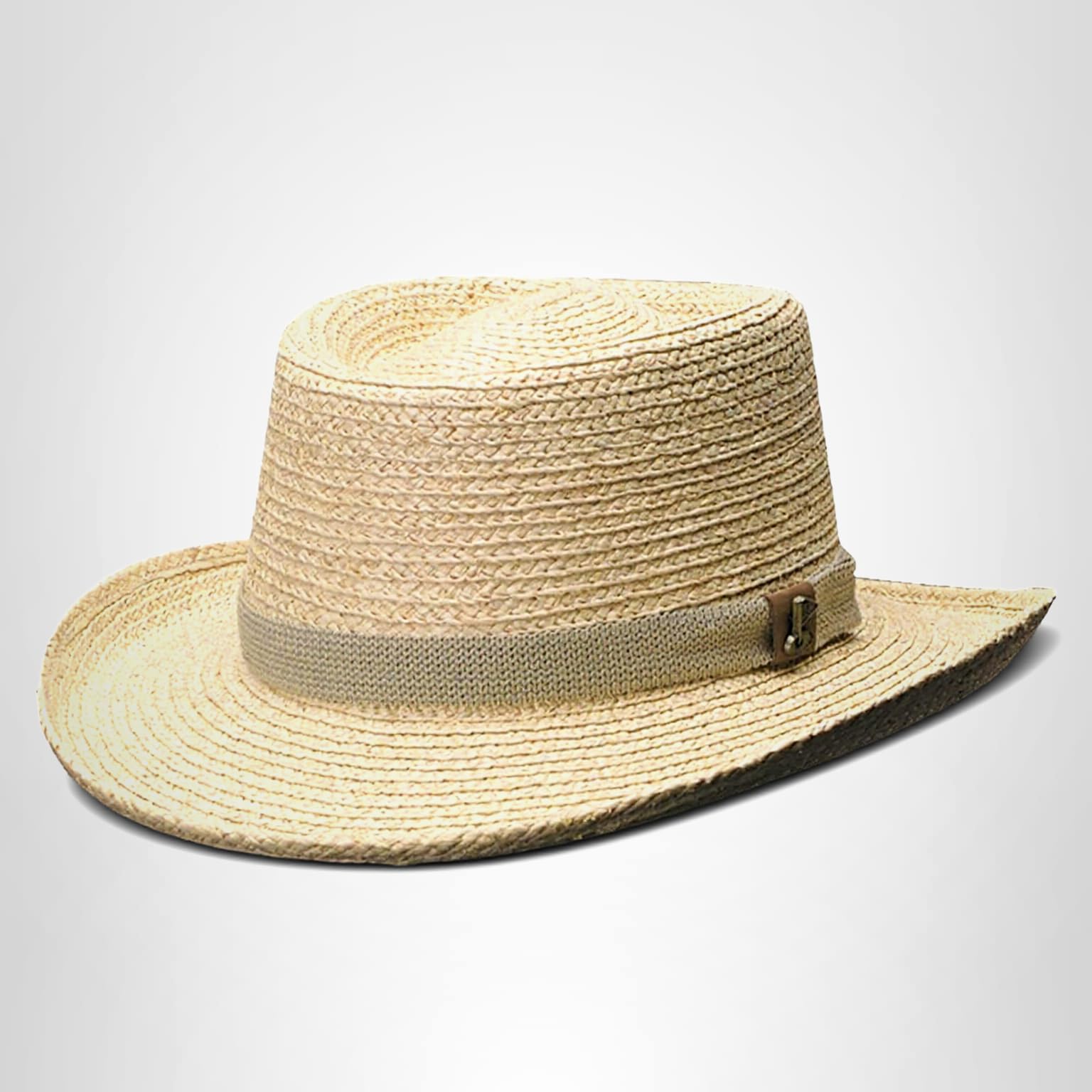 Scala Men's Raffia Gambler Hat - Image 3