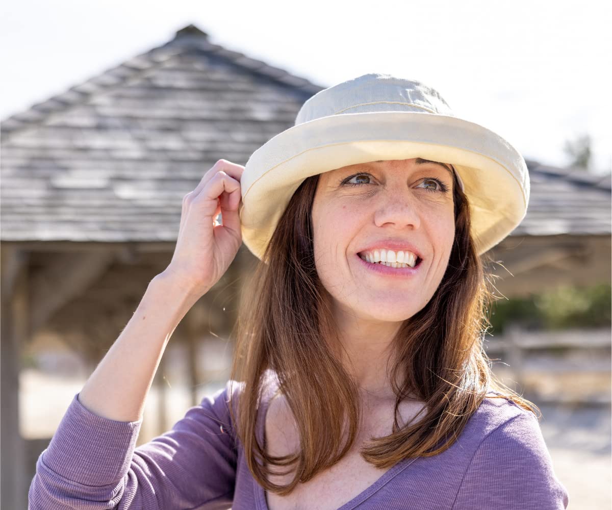 Scala Women's Medium Brim Cotton Hat - Image 6