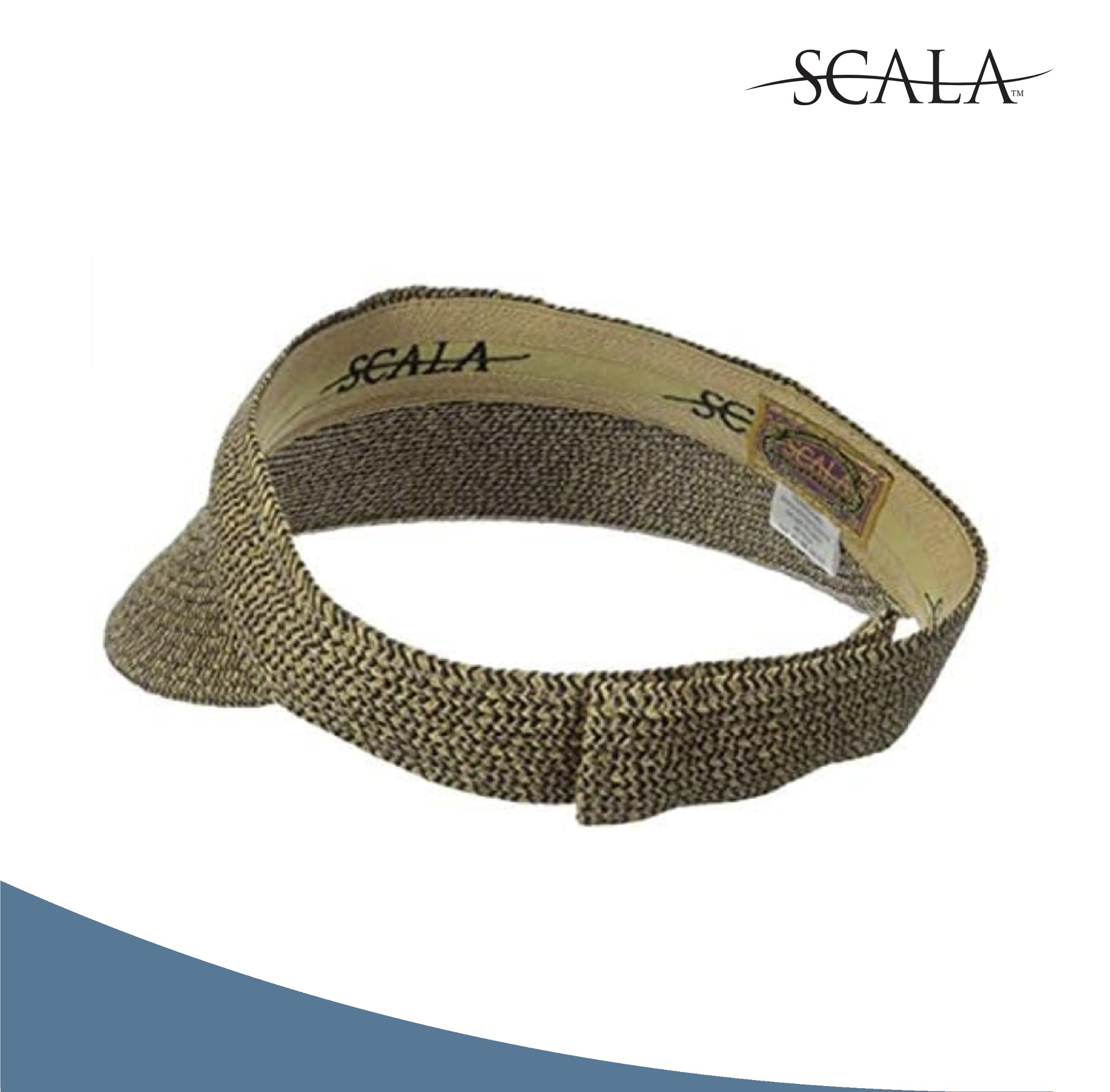 Scala Women's Paper Braid Visor - Image 4
