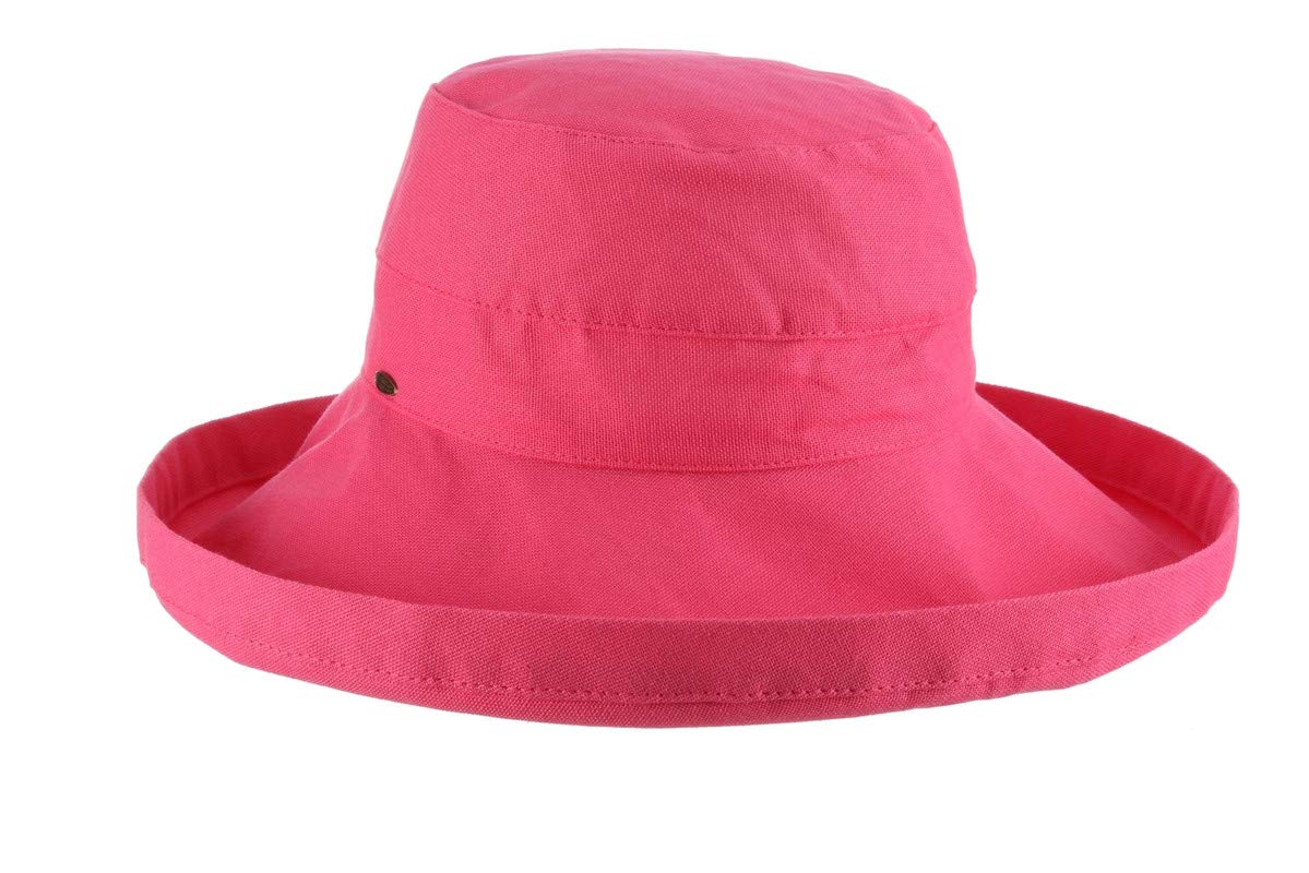 Scala womens Cotton Big Brim Hat With Inner Drawstring & Upf 50+ Rating - Image 5