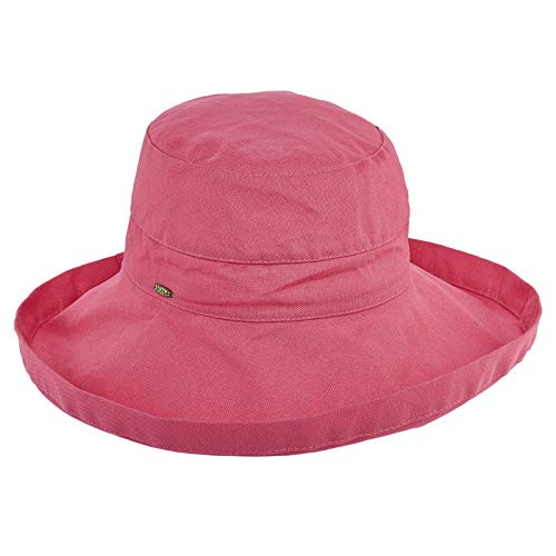 Scala womens Cotton Big Brim Hat With Inner Drawstring & Upf 50+ Rating - Image 6