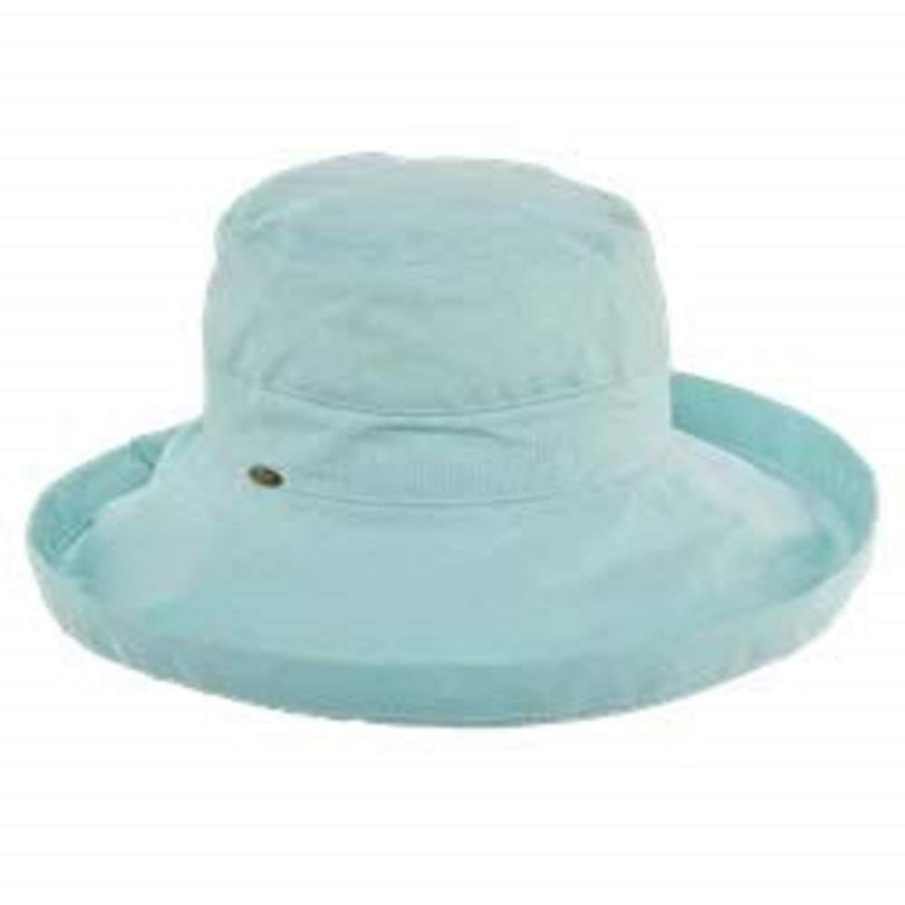 Scala womens Cotton Big Brim Hat With Inner Drawstring & Upf 50+ Rating - Image 3